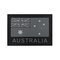 Australian Flag PVC Patch Gray With Australia by COMMANDO