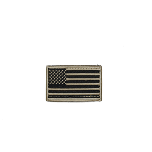 US Flag Patch Subdued Black/Tan by COMMANDO