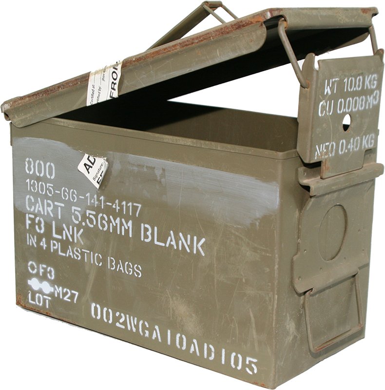 MILITARY SURPLUS M2A1 - Commonly Known as the 50Cal Ammo Box 