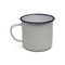 9cm Enamel Mug White by OUTBOUND